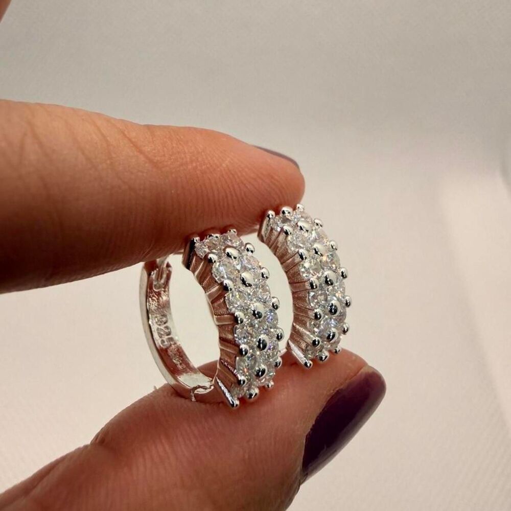925 Sterling Silver hoop earrings